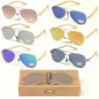 Bamboo Arm Polycarbonate Lens Sunglasses SUB-BA100