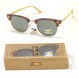 Bamboo Arm Polycarbonate Lens Sunglasses SUB-BA101