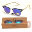 Bamboo Arm Polycarbonate Lens Sunglasses SUB-BA101