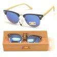 Bamboo Arm Polycarbonate Lens Sunglasses SUB-BA101