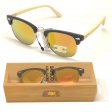 Bamboo Arm Polycarbonate Lens Sunglasses SUB-BA101