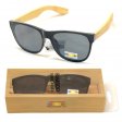 Bamboo Arm Polycarbonate Lens Sunglasses SUB-BA103