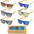 Bamboo Arm Polycarbonate Lens Sunglasses SUB-BA103