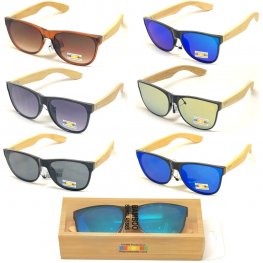 Bamboo Arm Polycarbonate Lens Sunglasses SUB-BA103  Bamboo Arm Polycarbonate Lens Sunglasses SUB-BA103