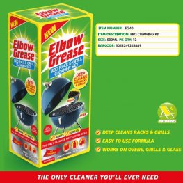 ELBOW GREASE BBQ RACK AND GRILL CLEANING SET  ELBOW GREASE BBQ RACK AND GRILL CLEANING SET