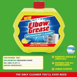 ELBOW GREASE DISHWASHER CLEANER 250ML  ELBOW GREASE DISHWASHER CLEANER 250ML