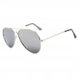 Flat Lens Aviator Metal Sunglasses AV013