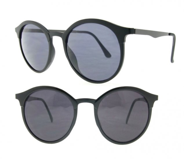 Designer Fashion Sunglasses The Byron Collection (Shining Black, Smoke Lens) SU-4277-1