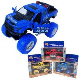 1:32 Diecast Model Off-Road Pick-Up Outback Monster Truck 6 Colors Asst. AO854W  1:32 Diecast Model Off-Road Pick-Up Outback Monster Truck 6 Colors Asst. AO854W