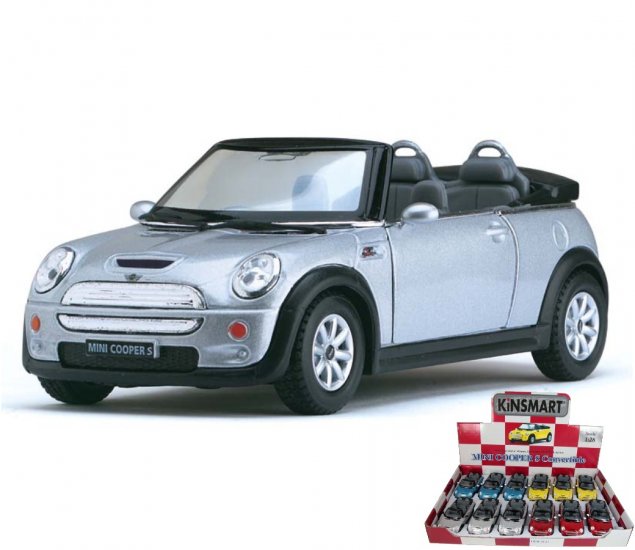 Mini Cooper S Convertible 1:28 (5\" Asstd Colour) KT5089D