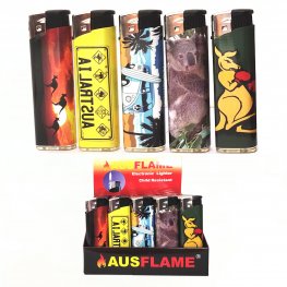 Aussie Electronic Gas Refillable Lighters TD817-AU Aussie Electronic Gas Refillable Lighters TD817-AU