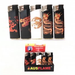 Dragon Electronic Gas Refillable Lighters TD817-Dragon Dragon Electronic Gas Refillable Lighters TD817-Dragon