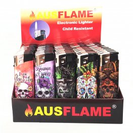 Skull Electronic Gas Refillable Lighters TD817-Skull Skull Electronic Gas Refillable Lighters TD817-Skull