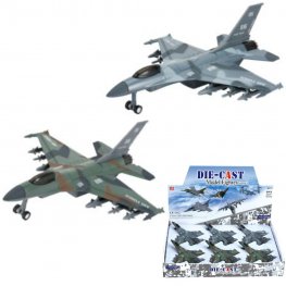8" Diecast Models 1:400 F16 Fighter Jet (2 Colours) MLQ2484D-6  8" Diecast Models 1:400 F16 Fighter Jet (2 Colours) MLQ2484D-6