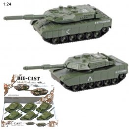 8" Diecast Models 1:24 Combat Tank (2 Styles) MLQ2488D-6  8" Diecast Models 1:24 Combat Tank (2 Styles) MLQ2488D-6