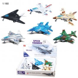 5" Diecast Models 1:128 Fighter Jet (6 Assot.) MLQ2495D-6  5" Diecast Models 1:128 Fighter Jet (6 Assot.) MLQ2495D-6