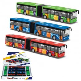 7" Diecast Models 1:64 City Long Bus (3 Assot.) MLQ2555D-6  7" Diecast Models 1:64 City Long Bus (3 Assot.) MLQ2555D-6