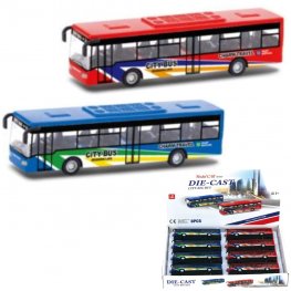 5" Diecast Models 1:43 City Big Bus (3 Assot.) MLQ2556D-8  5" Diecast Models 1:43 City Big Bus (3 Assot.) MLQ2556D-8