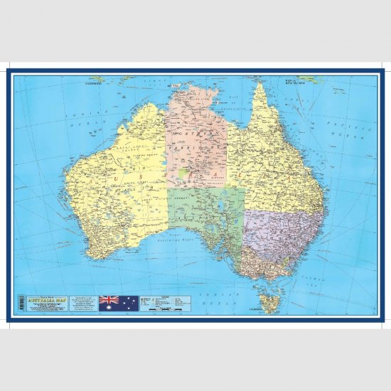 Australian Map - Educational Chart (MM01325)