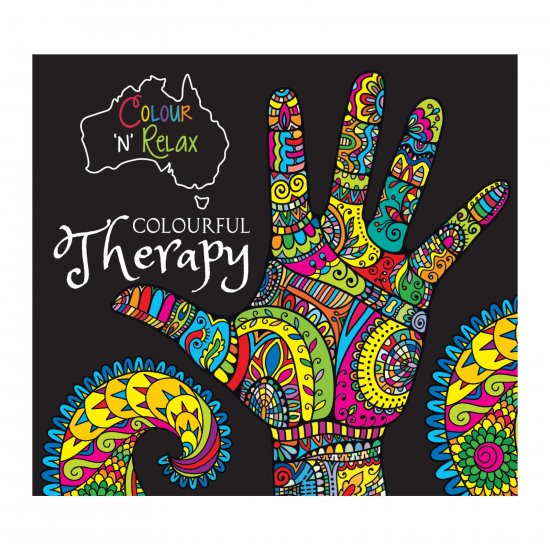 Colour \'N\' Relax Colourful Therapy (48 Pages Adult Colouring Book) MM11204