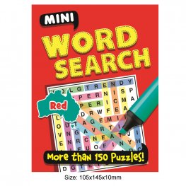 Mini Word Search RED, More Than 150 Puzzles! (MM47494)  Mini Word Search RED, More Than 150 Puzzles! (MM47494)