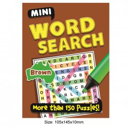 Mini Word Search BROWN, More Than 150 Puzzles! (MM47517)  Mini Word Search BROWN, More Than 150 Puzzles! (MM47517)