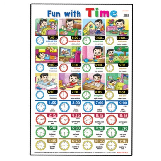 Fun With Time - Educational Chart (MM58334)