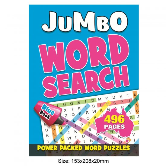 496 Pages Word Search Book Blue (MM99304)