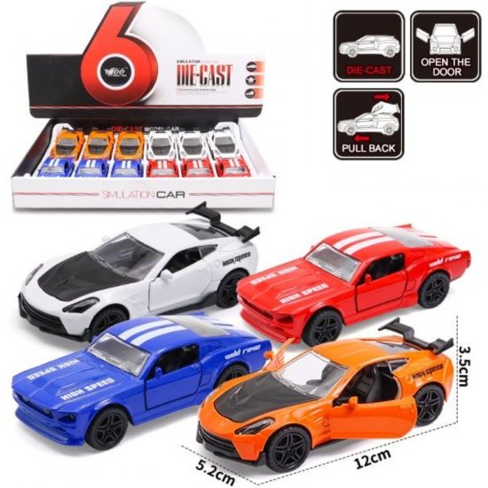 5\" Diecast Models Ford & Chevrolet (4 Colours Asst.) MY2479D-12