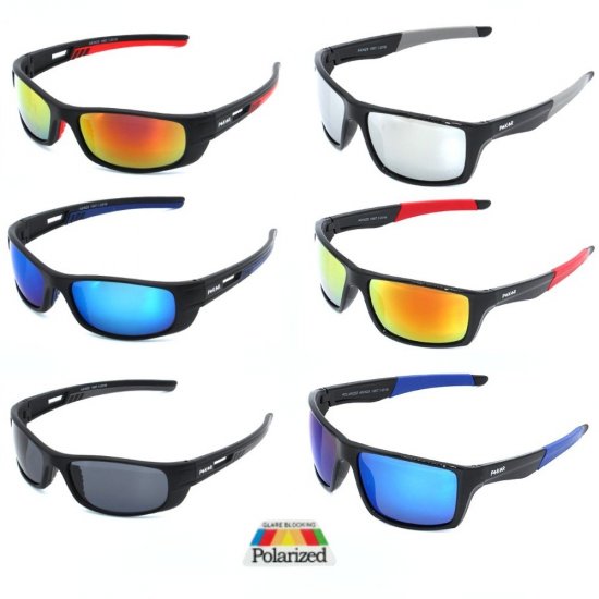 Poker Polarized Sunglasse, 2 Style Mixed, POP105/07