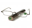 Reading Glasses Metal Frame Spring Arm with Case (Refills) R9024