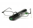 Reading Glasses Metal Frame Spring Arm with Case (Refills) R9024