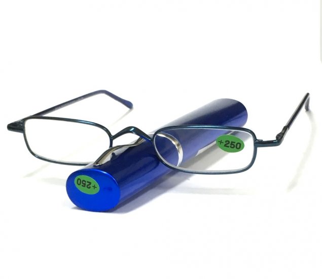 Reading Glasses Metal Frame Spring Arm with Case (Refills) R9024