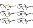 Spring Arm Fashion Plastic Reading Glasses 4 Style Asstd R9180/81/82/83