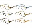 Spring Arm Fashion Plastic Reading Glasses 4 Style Asstd R9180/81/82/83