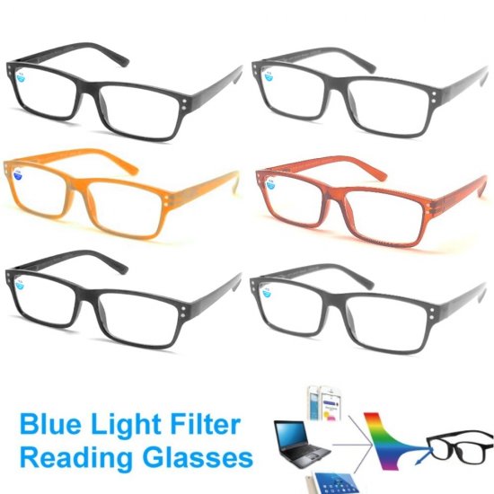 Cooleyes Fashion Unisex Blue Light Filter Reading Glasses (Spring Arm) R9190
