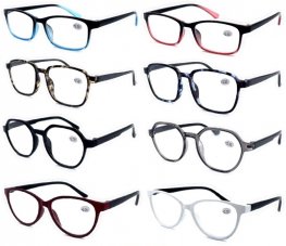 Fashion Plastic Reading Glasses 4 Style R9220-23  Fashion Plastic Reading Glasses 4 Style R9220-23