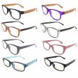 Fashion Unisex Plastic Reading Glasses 4 Style Asstd R9228-31