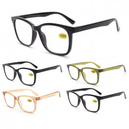 Fashion Plastic Reading Glasses 4 Style Asstd R9284-87WD
