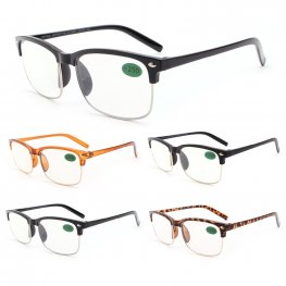 Clubmaster Style Fashion Reading Glasses 4 Style Asstd R9308-11
