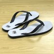 Mens Double Pluggers Sandals - White/Black SLP-MD004