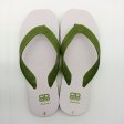 Mens Double Pluggers Sandals - White/Amy Green SLP-MD006