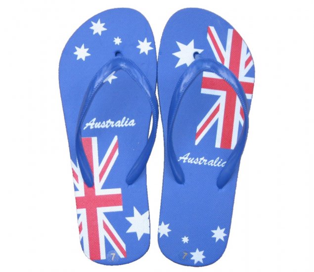 Ladies Beach Thongs - Australia Flag SLP-W319