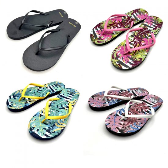 Ladies Beach Thongs 4 Style Mixed (Size#6)